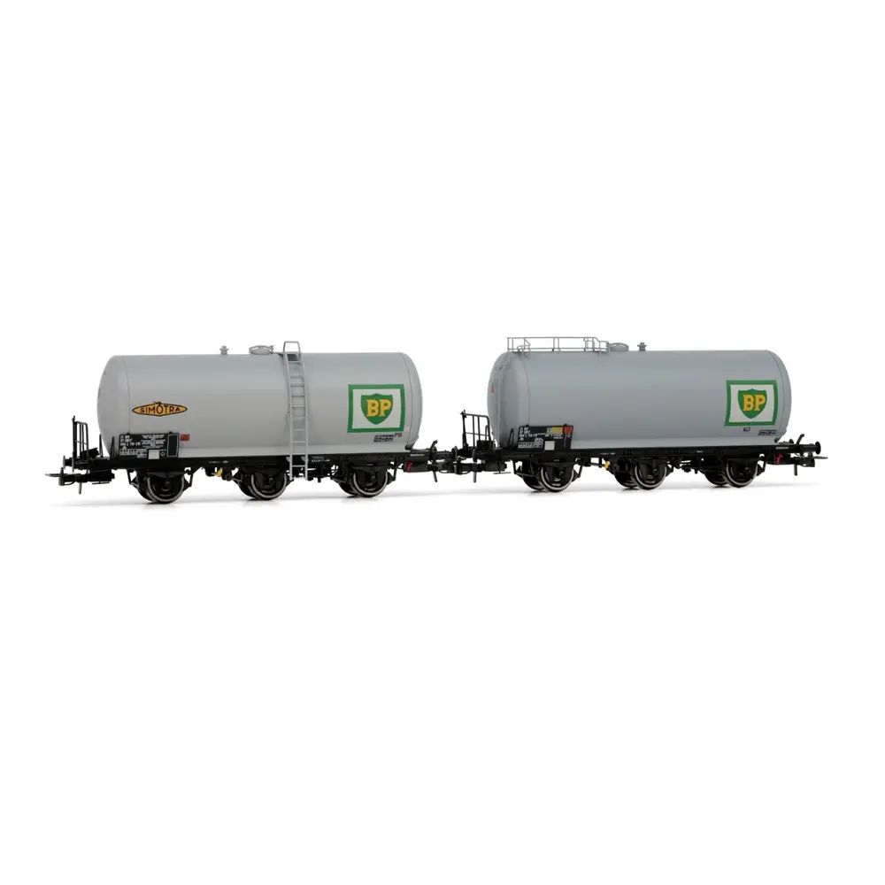 Set de 2 wagons citernes à 3 essieux BP - Jouef HJ6247 - HO 1/87 - SNCF - Ep. IV - 2R