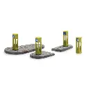 4 colonnes de circulation et 2 îlots refuges - Artitec 387.457 - HO 1/87