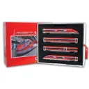 Set complet ETR 400 en 8 éléments Frecciarossa, version « francisée » - Acme 70205 - HO 1/87 - FS - Ep.VI - Analogique - 2R 