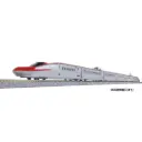 Ensemble d'extension de 4 voitures Shinkansen « Komachi » série E6 - Kato 10-1974 - N 1/160 