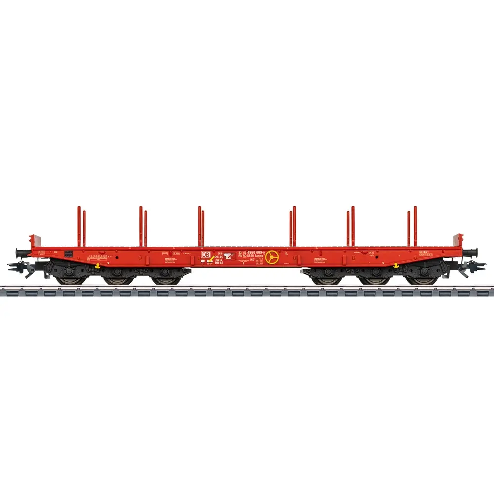 Wagon rancher transport de charges lourdes Samms 710 CarMotion- Märklin 48740 - HO 1/87 - DB AG - Ep VI - 3R 