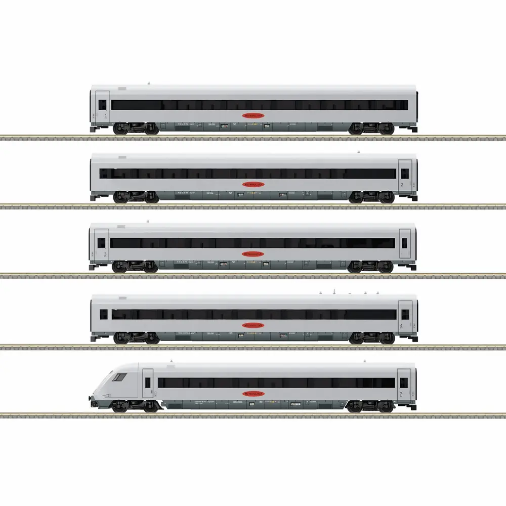 Coffret de 5 éléments « METROPOLITAN » - Minitrix 15160 - N 1/160 - DB - Ep V - Digital sound - 2R