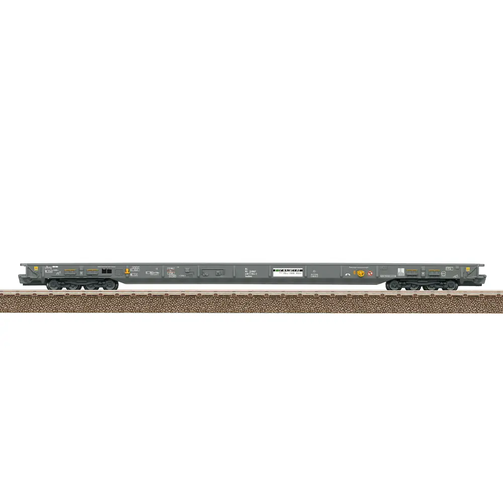 Wagon à plancher surbaissé "Rollende Landstraße" - Trix 24440 - HO 1/87 - RAlpin AG - Ep VI - 2R