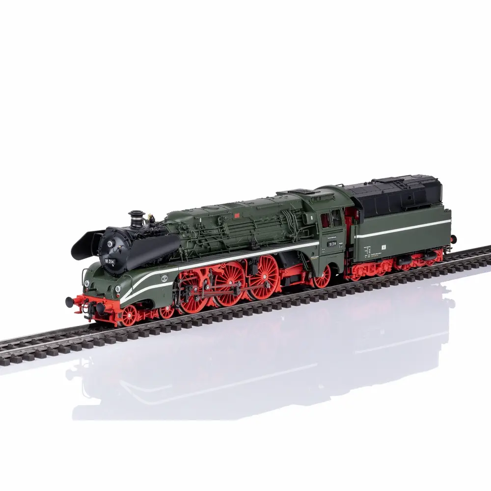 Locomotive à vapeur BR 18 314 version fioul - Trix 25029 - HO 1/87 - DR - Ep III - Digital sound fumigène - 2R
