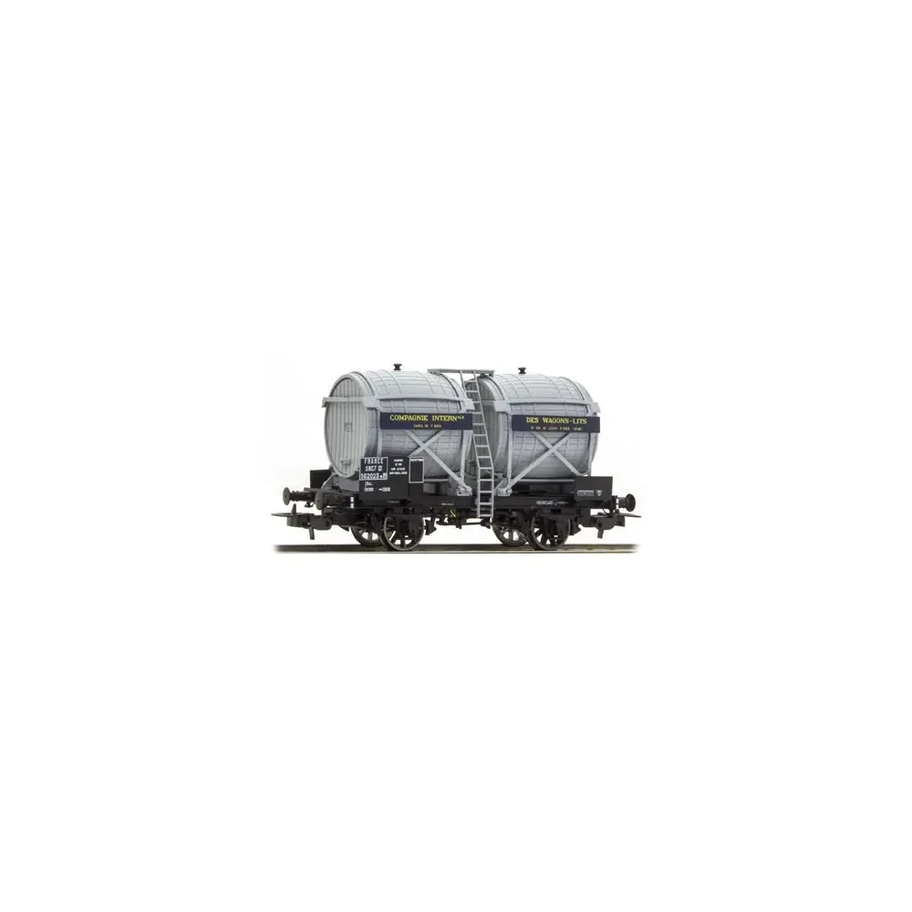 Wagon citerne OCEM Bi-foudres, sans guérite, gris, CIWL - LS Models 30560 - HO 1/87 - SNCF - Ep IIIa - 2R