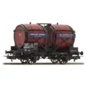 Wagon citerne OCEM 19 Bi-foudres, brun, CIWL - LS Models 30561 - HO 1/87 - SNCF - EP.IIIa - 2R 