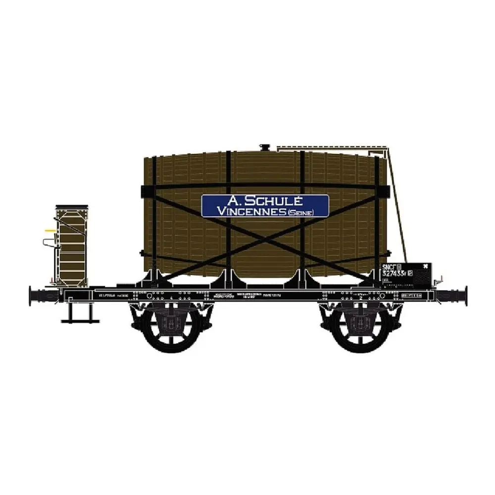  Wagon OCEM 19 monofoudre, A. SCHULE VINCENNES (Seine) - LS Models 30564 - HO 1/87 - SNCF - EP.IIIa - 2R