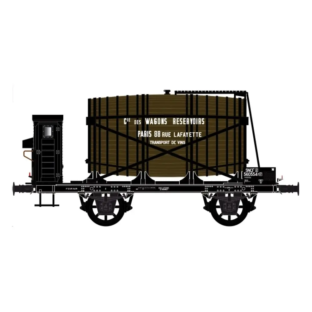 Wagon OCEM 19 monofoudre, cie des WAGONS RESERVOIRS - LS Models 30565 - HO 1/87 - SNCF - EP.IIIa - 2R