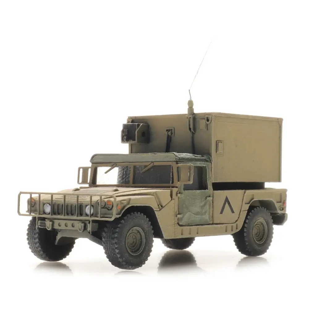 Véhicule militaire US Humvee Desert Shelter - Artitec 6870541 - HO 1/87