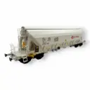Wagon trémie Tapps blanc "ERMEWA" - Albert Modell 065323 - HO 1/87 - F-ERSA - Ep VI - 2R