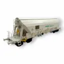 Wagon trémie Tapps blanc "Trans Engrais" - Albert Modell 065325 - HO 1/87 - SNCF - Ep V - 2R