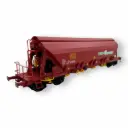 Wagon trémie Tanpps rouge "Trans Engrais" - Albert Modell 065329 - HO 1/87 - F-FW - Ep VI - 2R