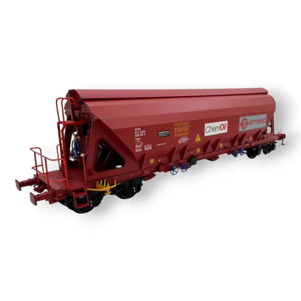 Wagon trémie Tapps rouge "ERMEWA", "ChemOil" - Albert Modell 065331 - HO 1/87 - F-ERSA - Ep VI - 2R