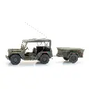 Jeep US M151 avec remorque M416 - Artitec 6870568 - HO 1/87