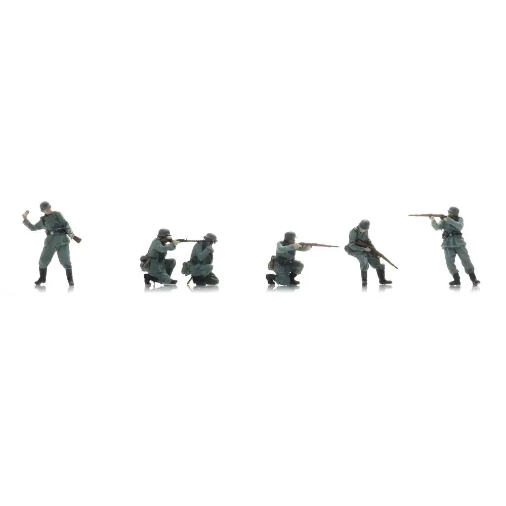 L'infanterie de la Wehrmacht sous le feu - Artitec 5870063 - HO 1/87