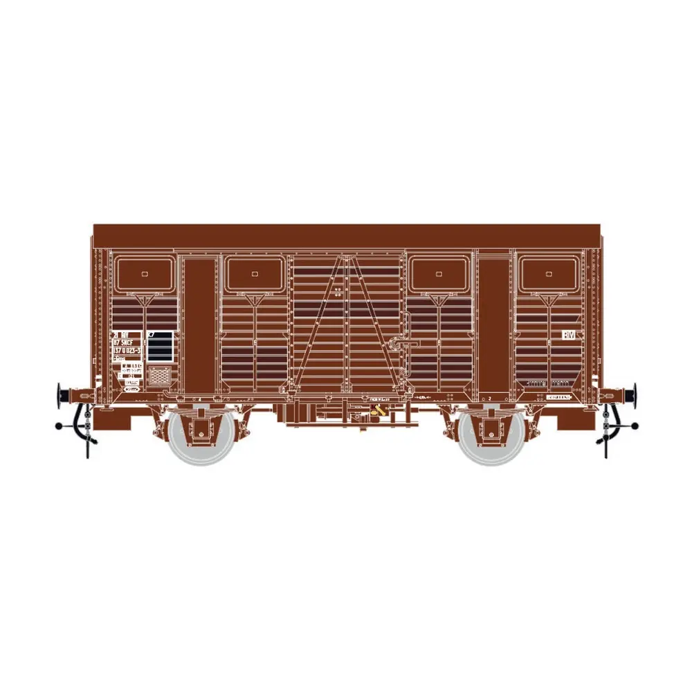 Wagon couvert de marchandises OCEM - LS Models 31301 - HO 1/87 - SNCF - EP.IVa - 2R 