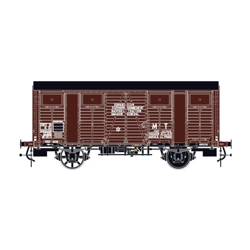 Wagon couvert de marchandises OCEM - LS Models 31305 - HO 1/87 - SNCF - EP.III - 2R