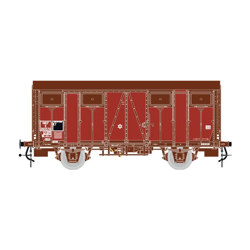 Wagon couvert de marchandises OCEM - LS Models 31306 - HO 1/87 - SNCF - EP.IVa - 2R