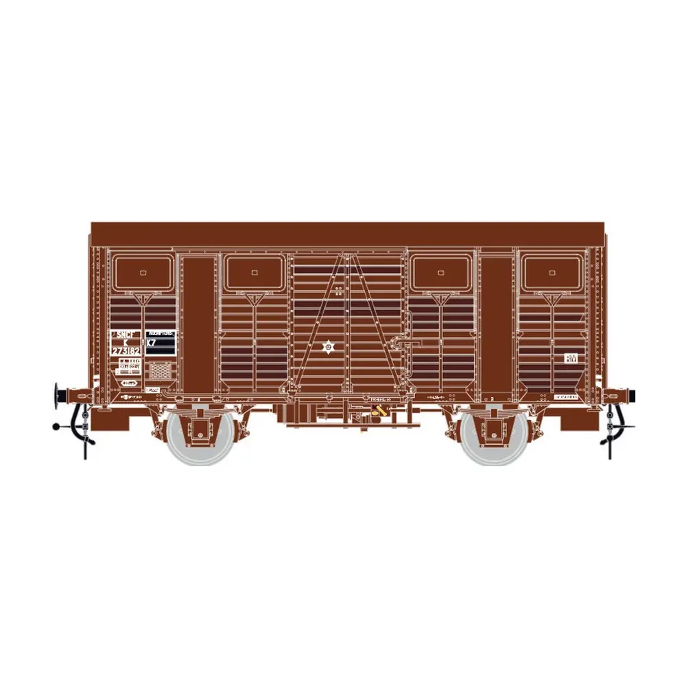 Wagon couvert de marchandises OCEM - LS Models 31307 - HO 1/87 - SNCF - EP.IV - 2R