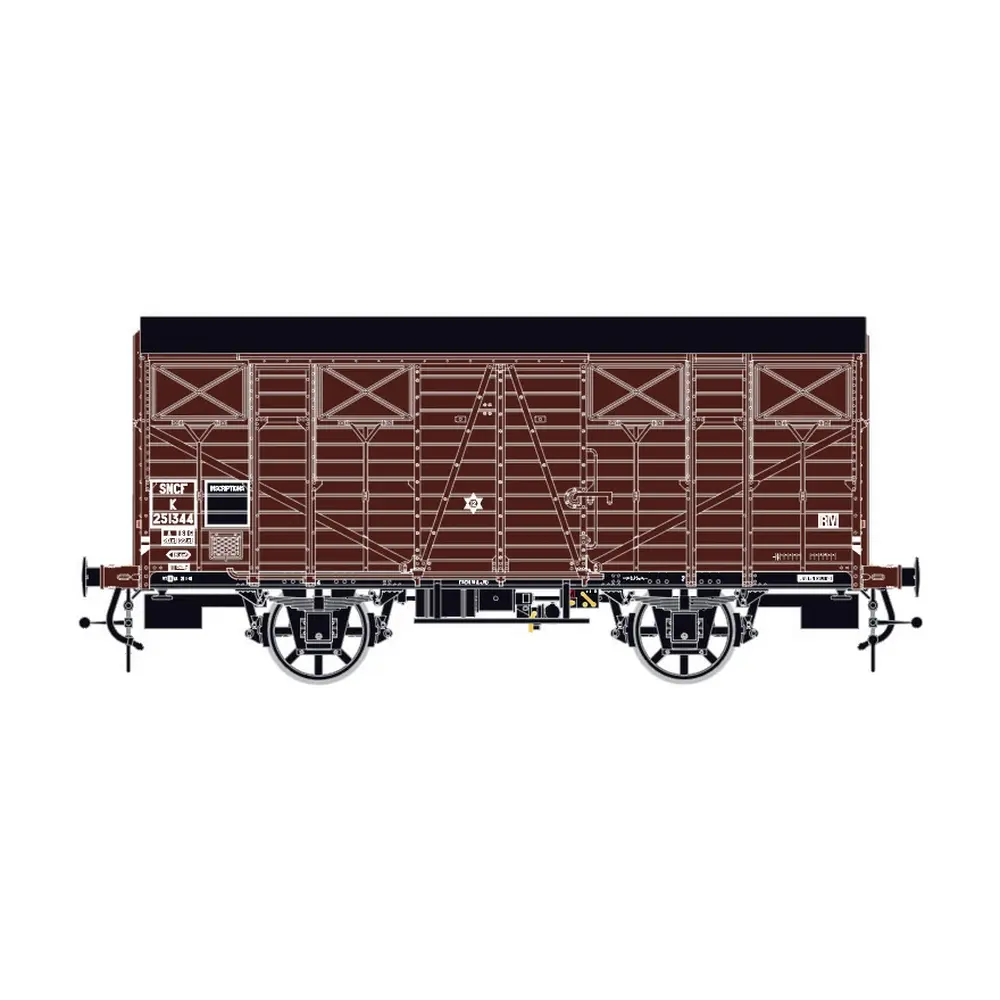 Wagon couvert OCEM - LS Models 31312 - HO 1/87 - SNCF - EP.IIIb - 2R 