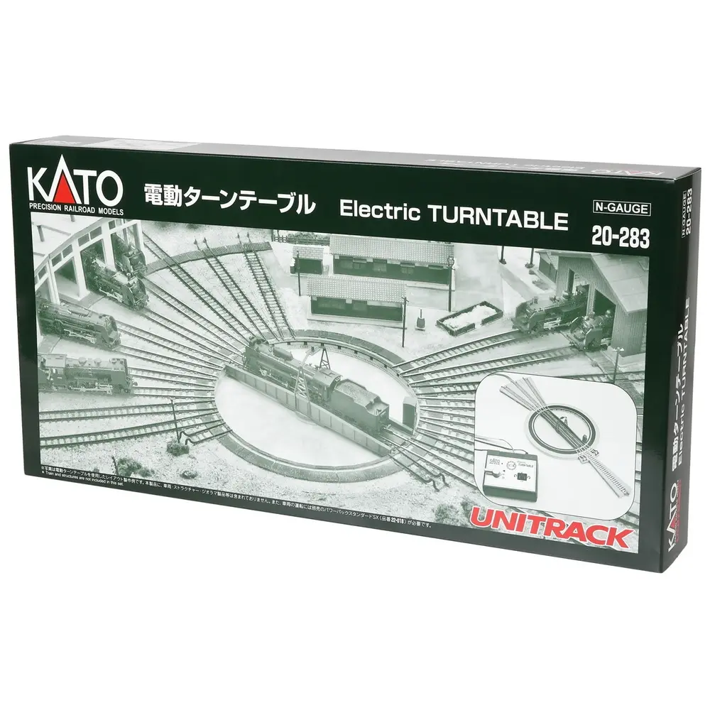 Plateau tournant électrique, ensemble de 31 pièces - Kato K20-283 - N 1/160