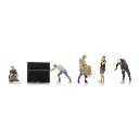 Lot de 5 personnages - Déménageurs - ARTITEC 5870099 - HO 1/87
