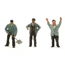 Personnel de la locomotive à vapeur « Willem Ryersma » - Artitec 387.177 - HO 1/87