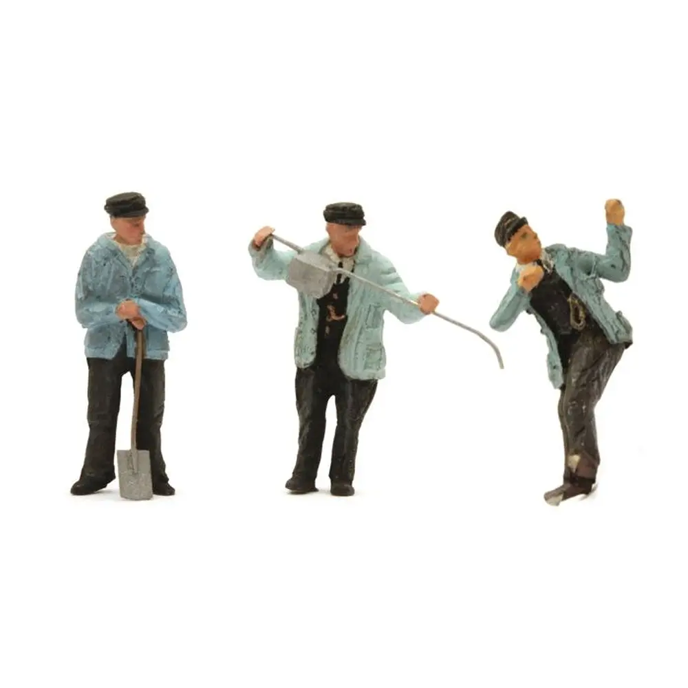 Set de 3 figurines de personnel ferroviaire "Jacob Olie" - Artitec 387.178 - HO 1/87