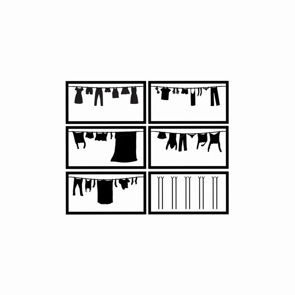 Modèle de linge suspendu - Mafen 211132 - N 1/160