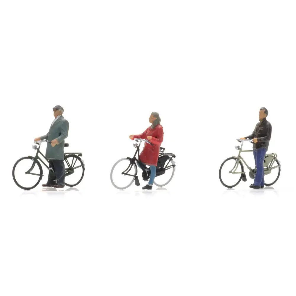 3 cyclistes qui attendent - Artitec 5870018 - HO 1/87
