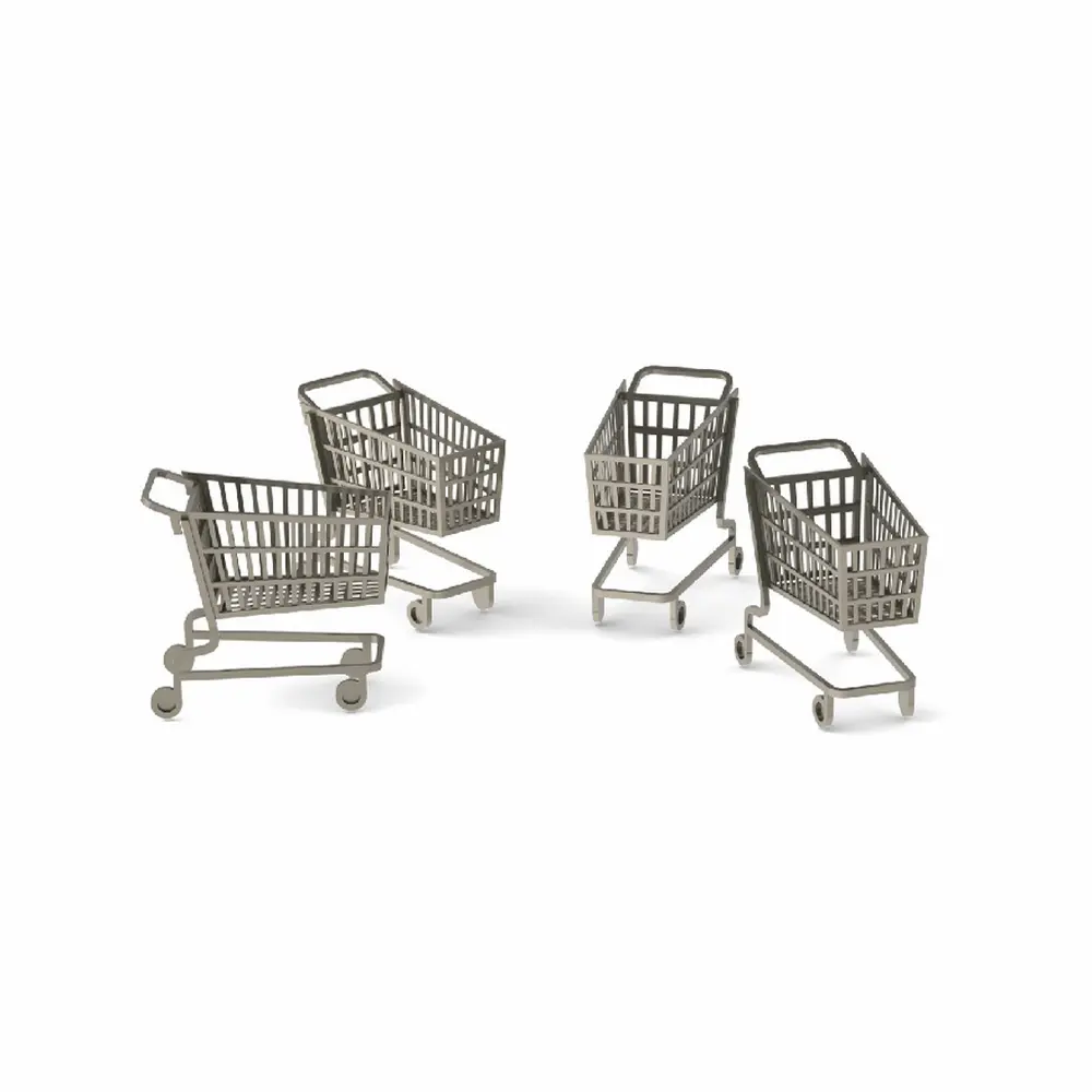 4 caddies - 87Train 221099 - HO 1/87