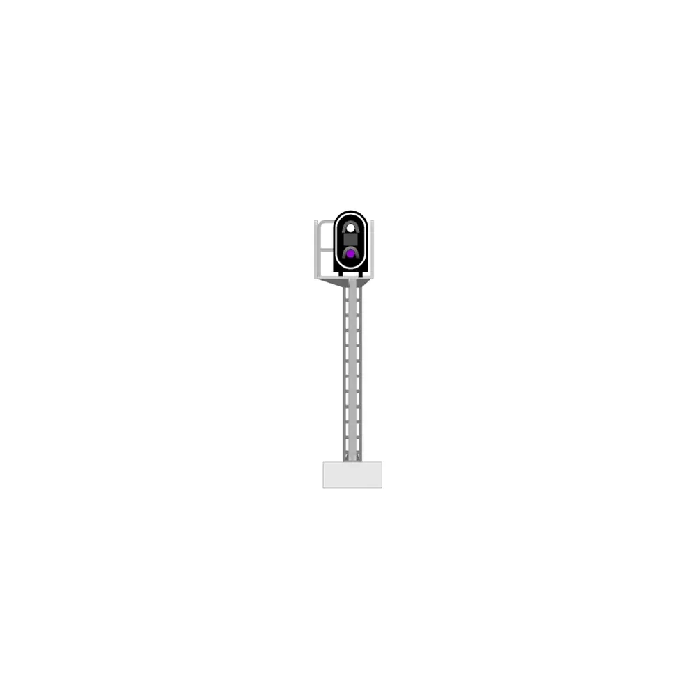 Signal principal avec 2 LEDs (blanc/violet) - 87Train 913202 - HO 1/87 