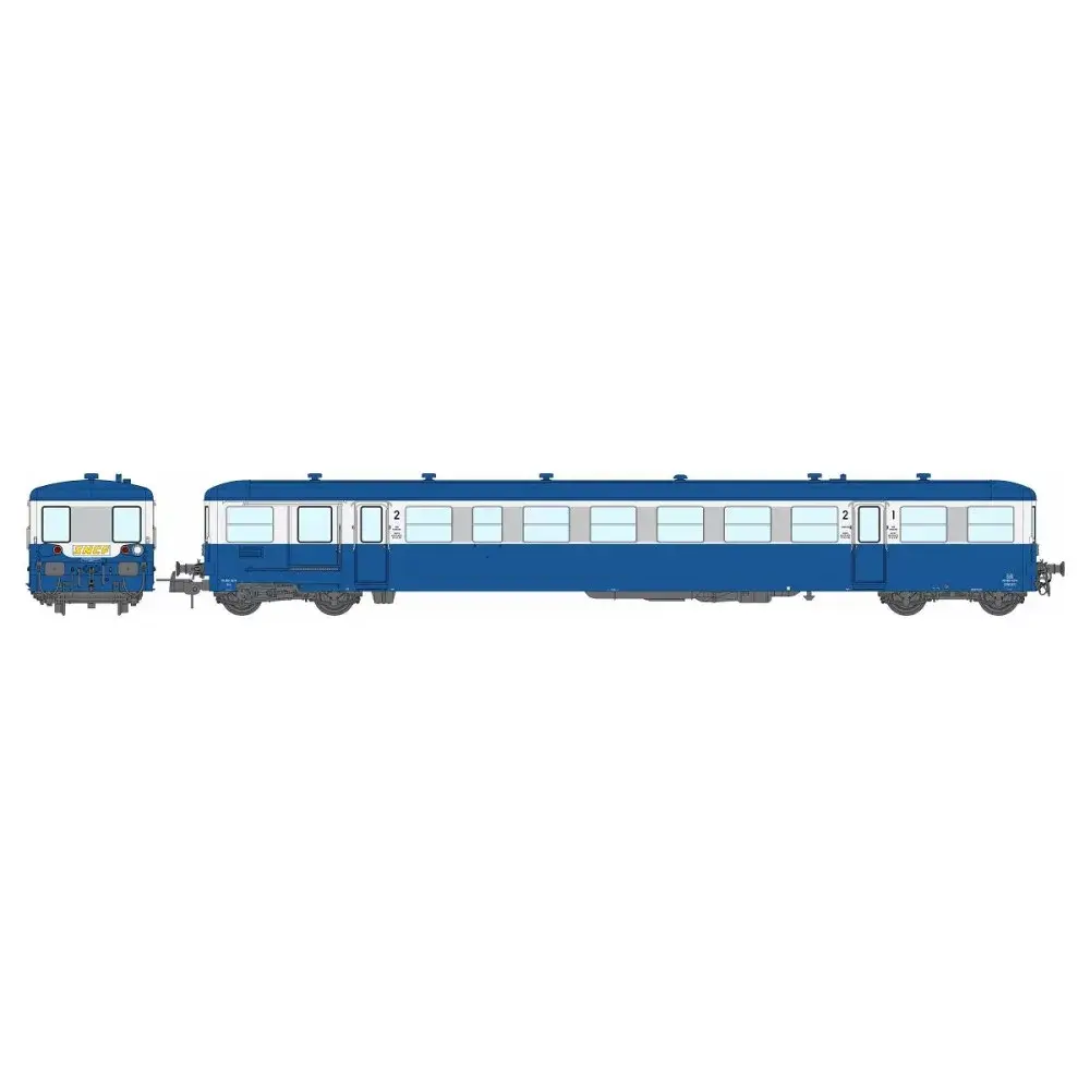 Remorque d'autorail modernisée unifiée XR ABD 8274, bleu, Dijon - Ree Modèles VB447 - HO 1/87 - SNCF - Ep IV-V - 2R