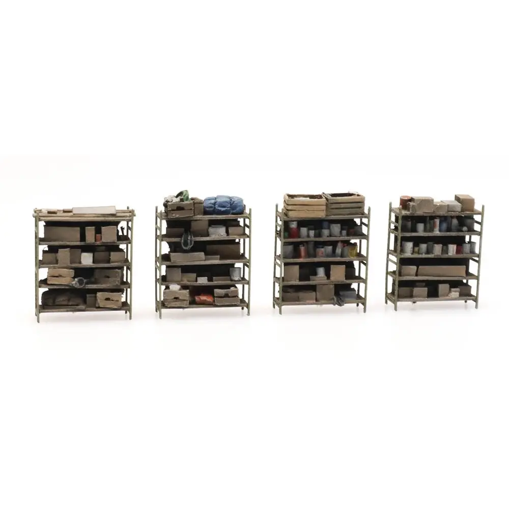 4 étagères de rangement - Artitec 387.434 - HO 1/87