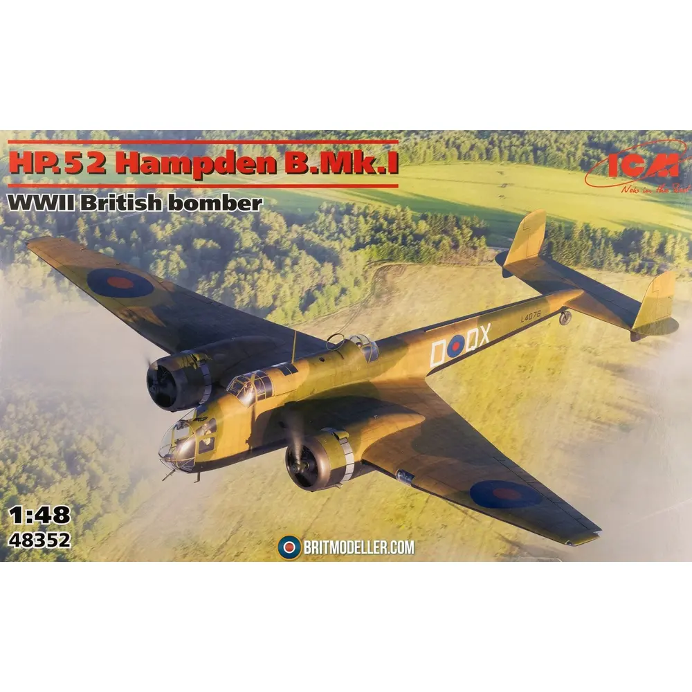 Bombardier HP.52 Hampden B.Mk.I - ICM 48352 - 1/48