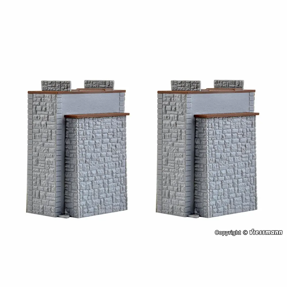 2 piliers de pont - Vollmer 47820 - N 1/160