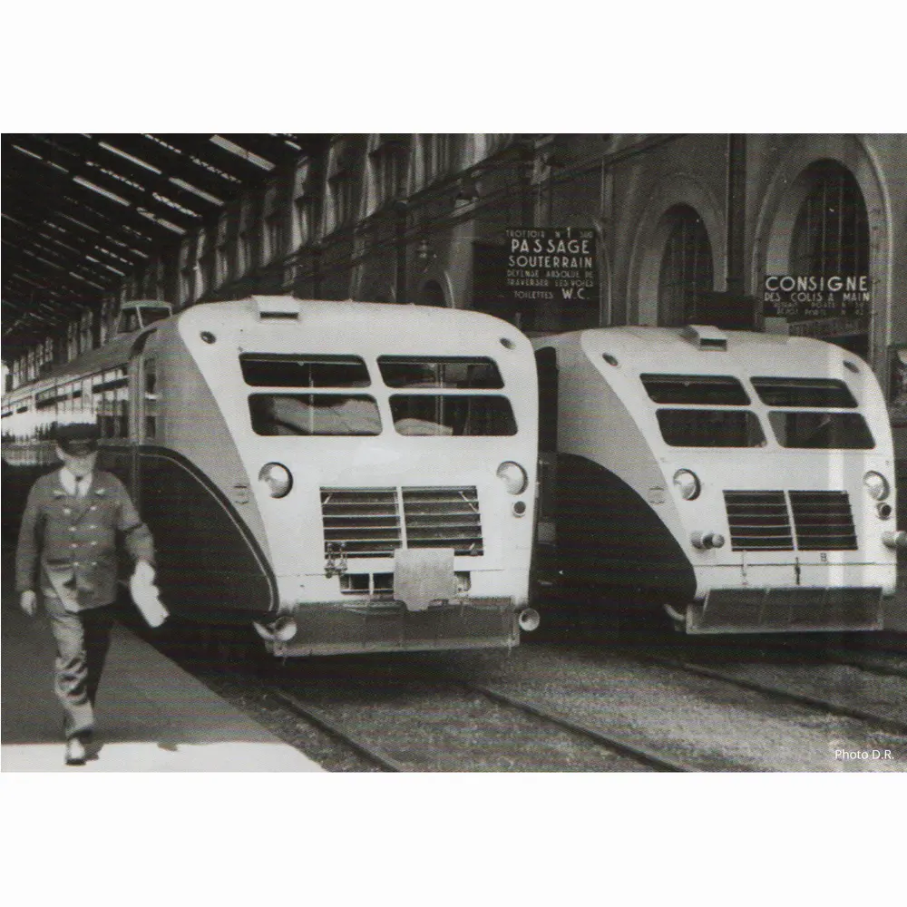 Autorail Bugatti WLG 400cv ZZK 306 version surallongée, bleu/crême, dépôt de Vénissieux - Fulgurex 2290/2 - HO 1/87 - PLM - Ep II - Digital sound - 2R