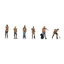 Entretien du parc en action (6x) - Artitec 5870090 - HO 1/87