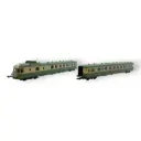RGP autorail X2722 + remorque XR7755 (vert) - Roco 43038.1 - HO 1/87 - SNCF - Ep III - Analogique - 2R