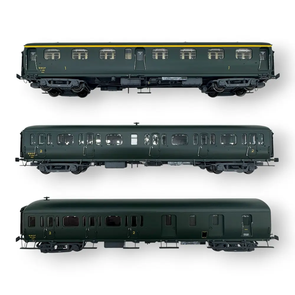 Set de 3 voitures Express Nord - LS Models 40326 - HO 1/87 - SNCF/ETAT - Ep IIId - 2R