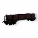 Wagon tombereau marron - Minitrains 5145 - HOe 1/87 - Ep II - 2R