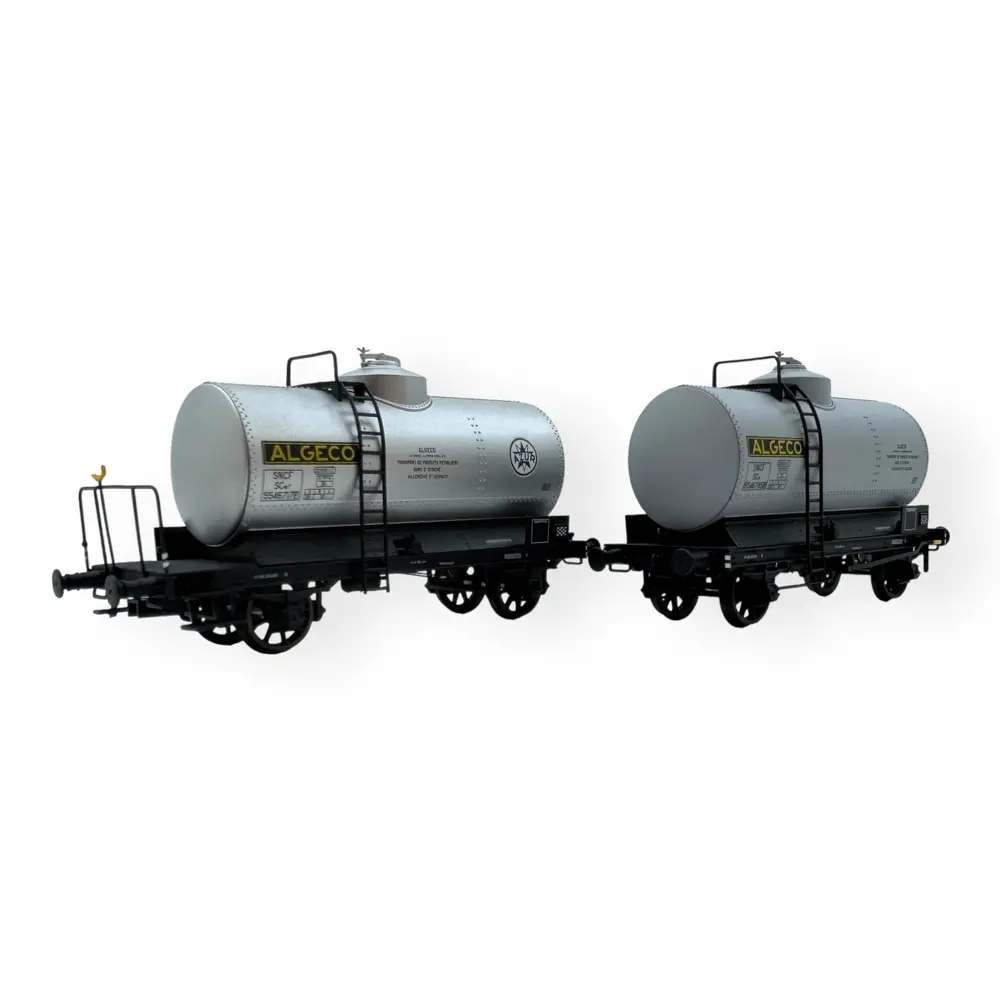 2 wagons citernes rivetées - Ree Modèles WB028 - HO 1/87 - OCEM - Ep III - 2R