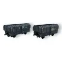 Coffret de 2 wagons cokes ARBEL, 3 portes - Ree Modèles WB026 - HO 1/87 - SNCF - Ep IV - 2R