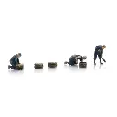 Les agriculteurs dans les champs - 3 personnages - ARTITEC 5220003 - Z 1/220
