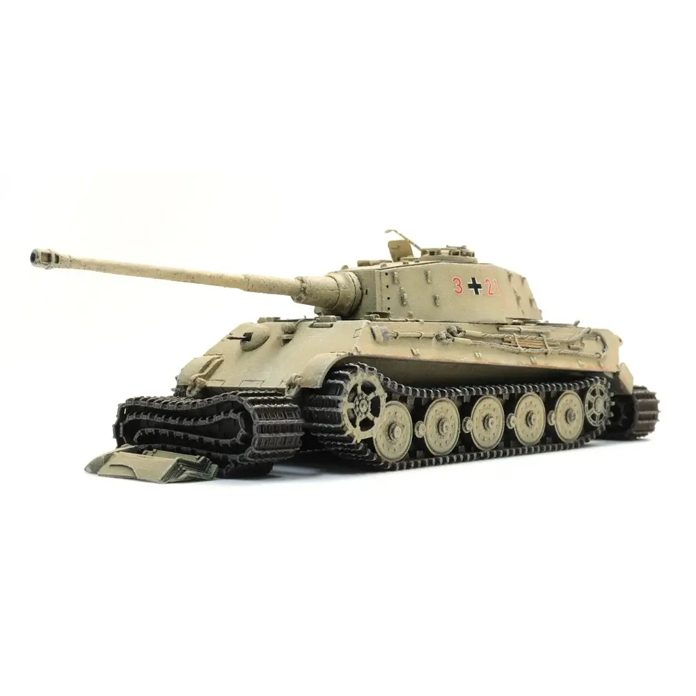 Char Tiger II sur wagon de transport - ARTITEC 6870651 - HO 1/87