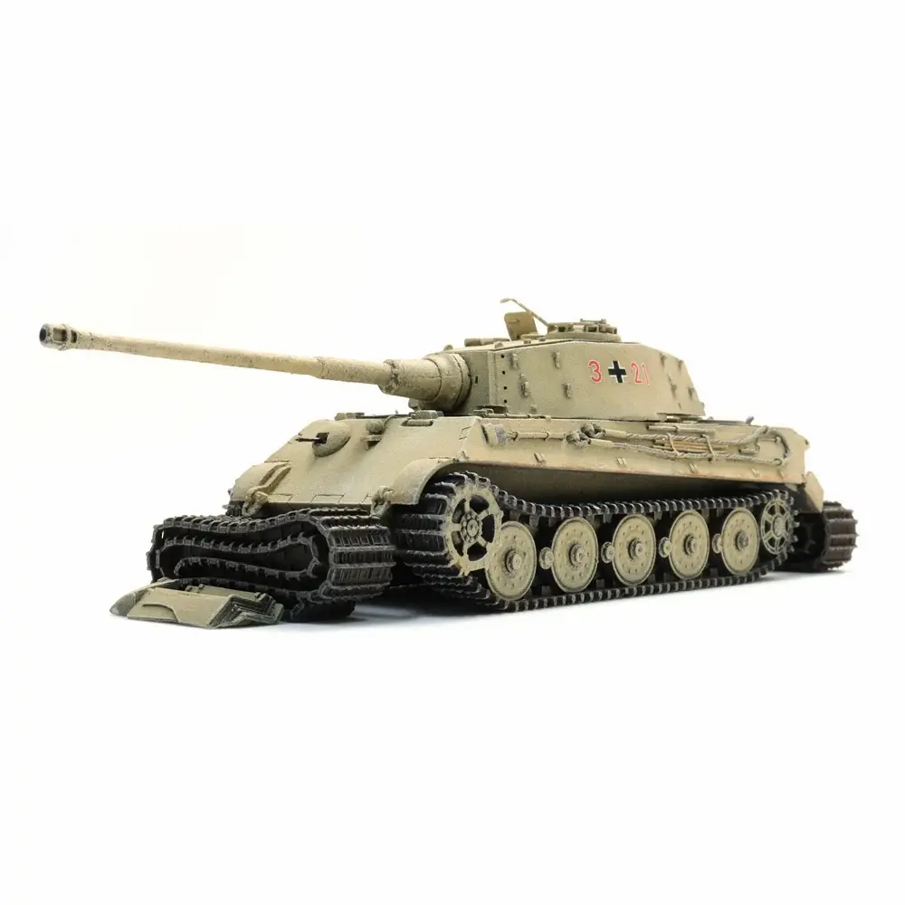 Char Wehrmacht Tiger II Eisenbahntransport jaune - Artitec 6870651 - HO 1/87