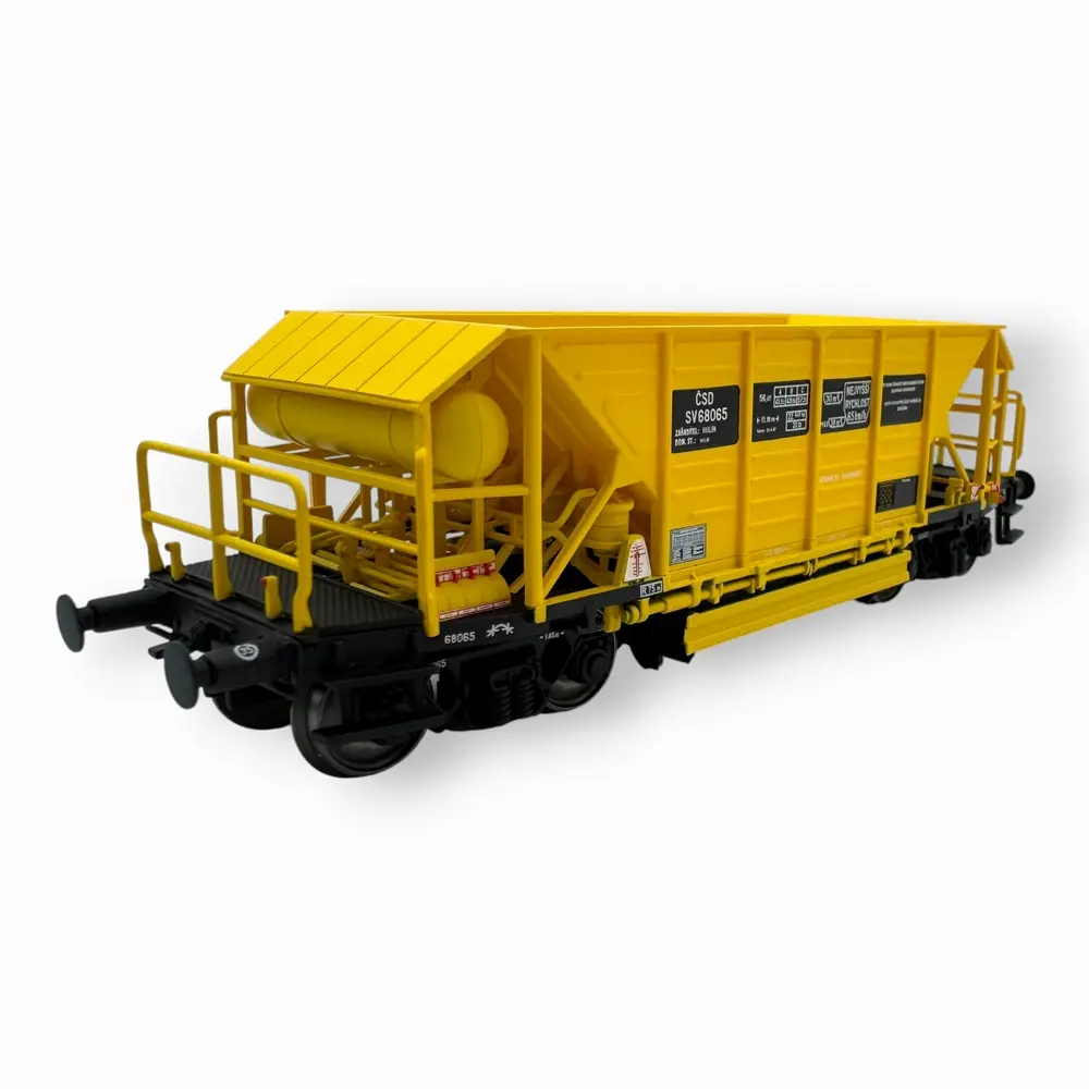 Wagon trémie Faccpp jaune - Albert Modell 360012 - HO 1/87 - CSD - Ep IV - 2R