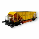 Wagon trémie Fads jaune - Albert Modell 678001 - HO 1/87 - PKP - Ep IV - 2R