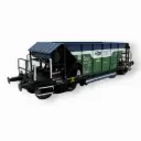 Wagon trémie Faccpp bleu/vert - Albert Modell 683029 - HO 1/87 - SK-ZOS - Ep VI - 2R