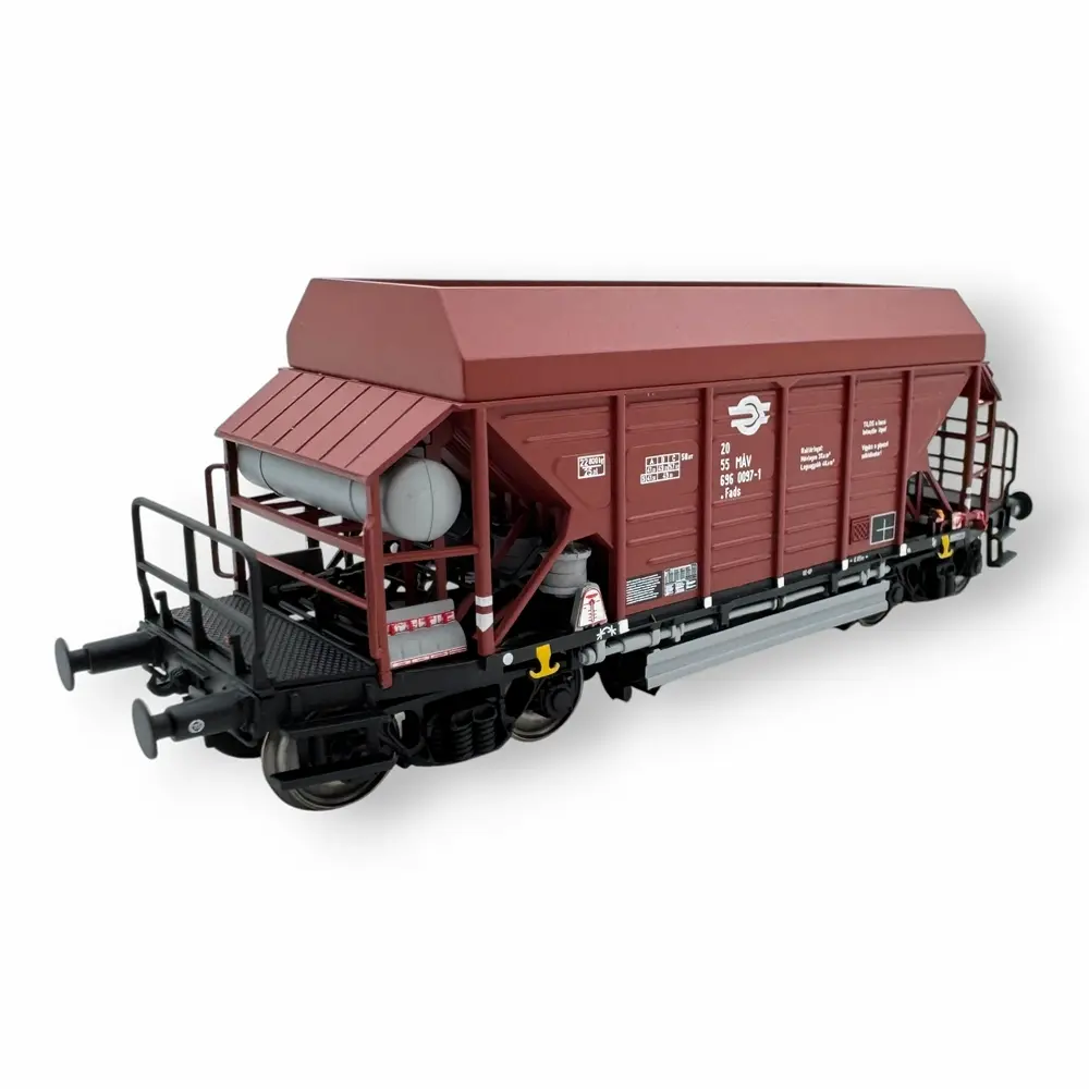 Wagon trémie Fads marron - Albert Modell 696012 - HO 1/87 - MÁV - Ep IV - 2R